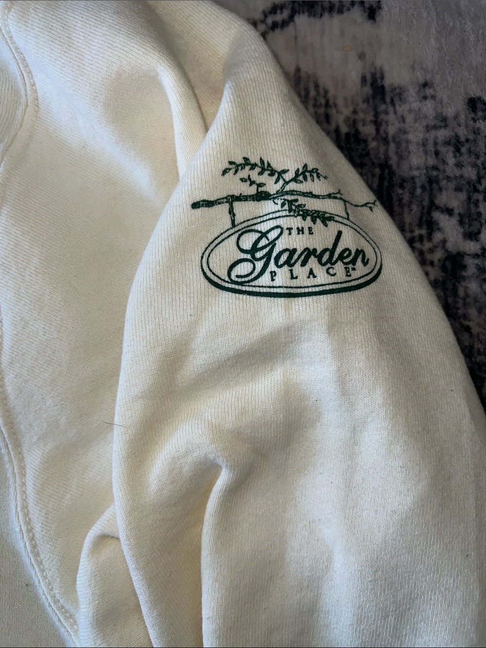 The Garden Place, vintage gardening tools graphic print sweatshirt - Picture 2 of 9